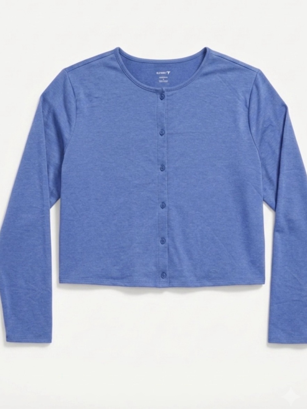 Old Navy Active Blue Button-Front Crop Cardigan XL